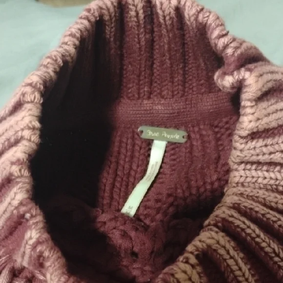 Free People Dusty Rose Turtleneck Sweater - Picture 2 of 6